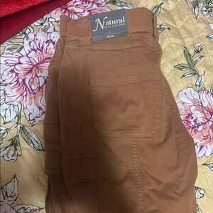 Natural Reflections Brown Cargo Pants